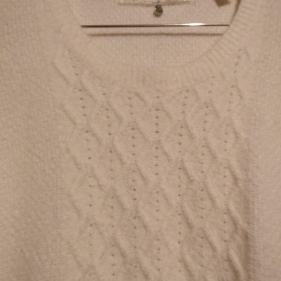 Rhinestone ALPACA+WOOL Ballerina Chiffon Sweater/Sweaterdress with Measurement M - Picture 7 of 13